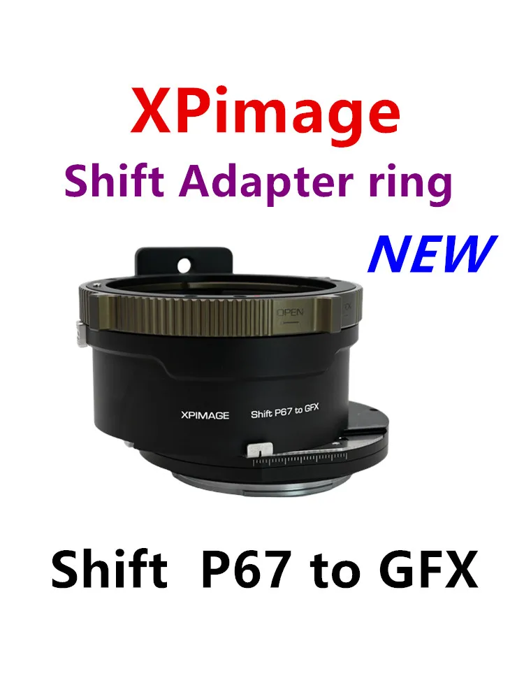 Xpimage Axis Shift Adapter Ring Per Fuji Gfx Camera To Pantax 67 Lens To Shift P67-Gfx 100Mark Ii 50 S2 100S 50R