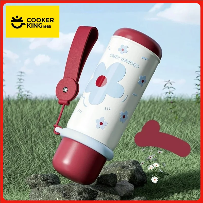 COOKER KING 540ML Insulated Vacuum Flasks 316 Stainless Steel Thermos Cup for Children Students Insulation and Cold Water Bottle