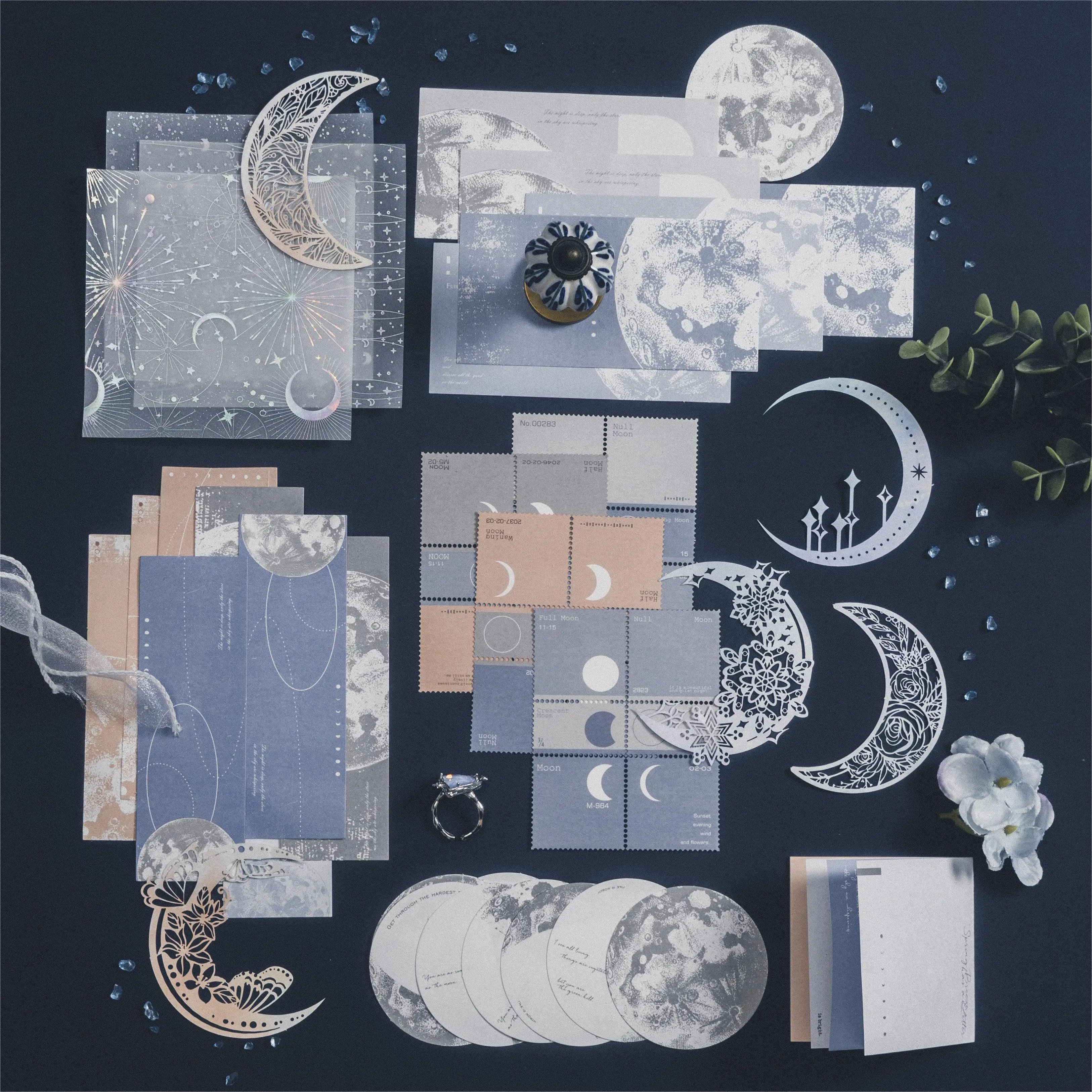 オリジナルアートコレクション#63 JIANWU 63 Sheets The Light Misty Night Series Moon Phase