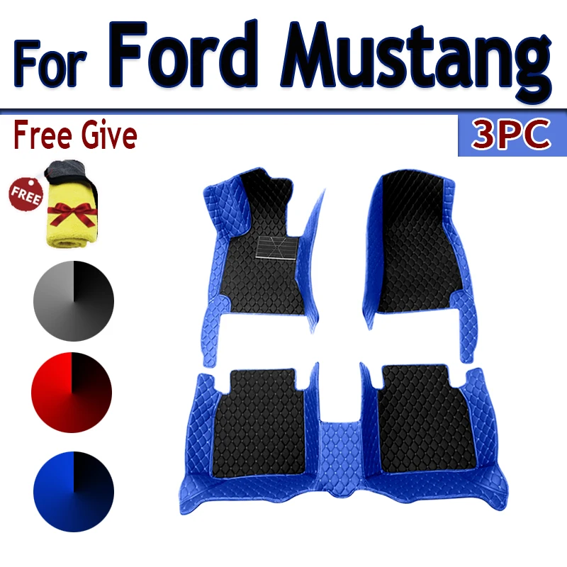 

Car floor mats for Ford Mustang 2015 2016 2017 2018 2019 2020 2021 2022 Custom auto foot Pads automobile carpet cover