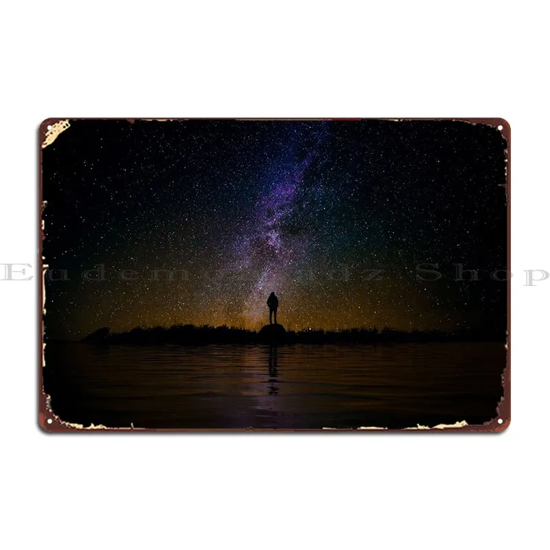 

Космический металлический знак для домашнего кинотеатра на заказ настенная пещера винтажный жестяной плакат