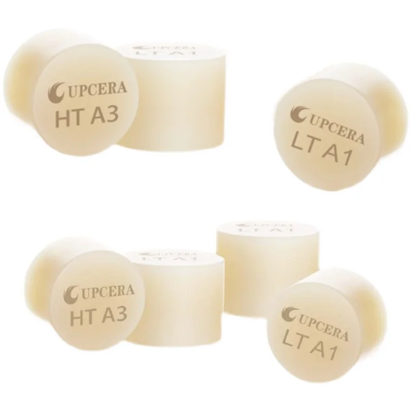 10PCS Upcera Dental Glass Ceramic Press CAD/CAM Upcera Glass Ceramic
