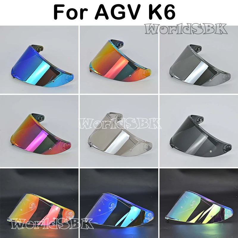 Helmet Visor For AGV Motorcycle Helmets Night Vision Visor Lens Case For AGV K6 Helmet Lens Windshield Motorcycle Accessories