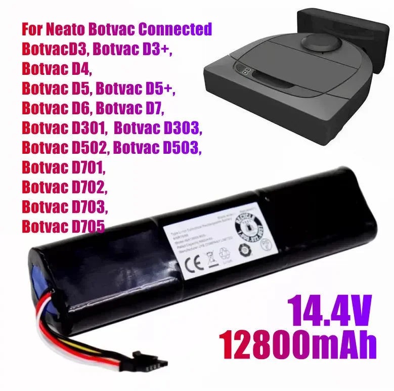 

Battery 945-0225, 205-0011 for Neato Botvac Connected, D3, D3+, D4, D5, D5+, D6, D7, D301, D303,D502,D503,D701,D702,D703,D705