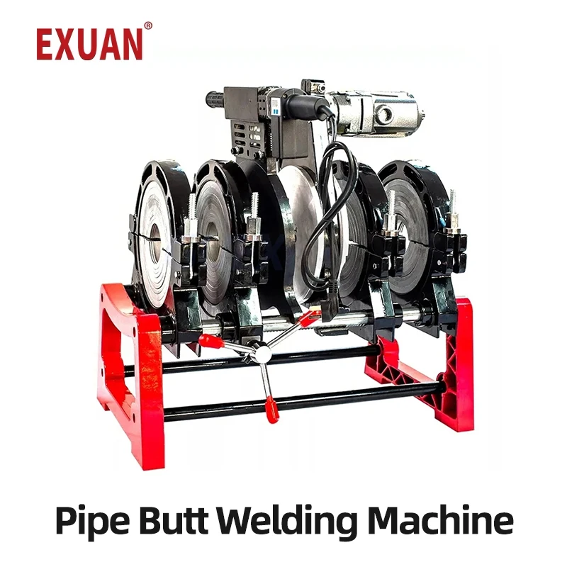 Manual Hot Melt Hydraulic four Ring Docking Machine 63-200mm PE/ PPR/ PB/ PVDF Pipe Butt Welding Machine Enhanced