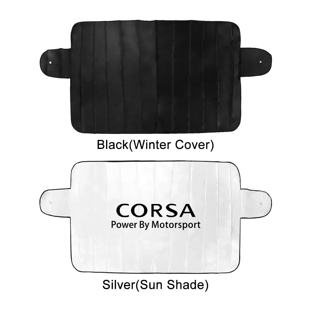 자동차 앞 유리 햇빛가리개 커버 액세서리, Opel Corsa C D E F A B Gsi 1.6T OPC 라인 1.4T 터보 코르사반 2004 2007 2008 2011
