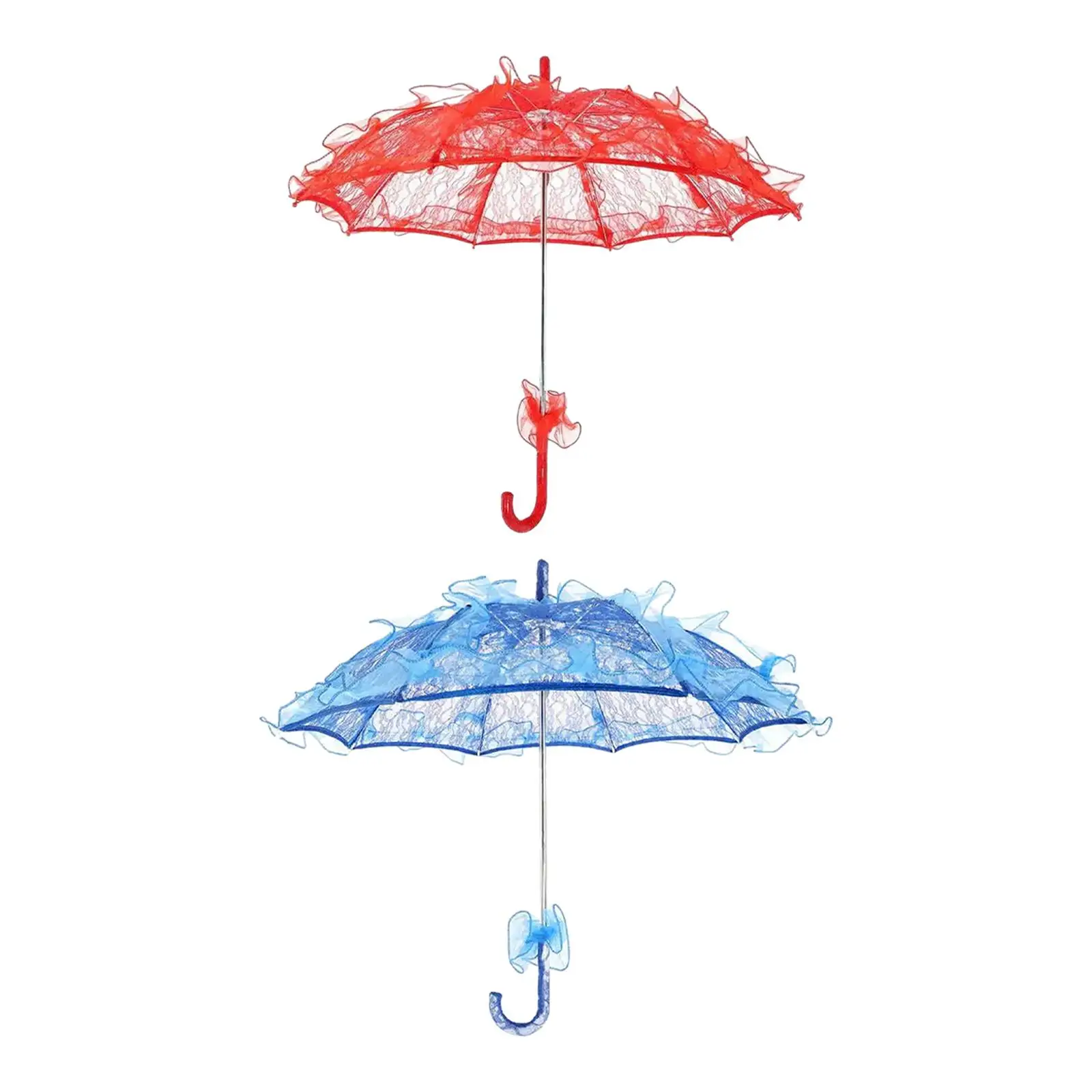 Parasol Lace Umbrella, Romantic Dancing Umbrella, Lace Flower Parasol for Women, Dancing Performance, Use Accessories