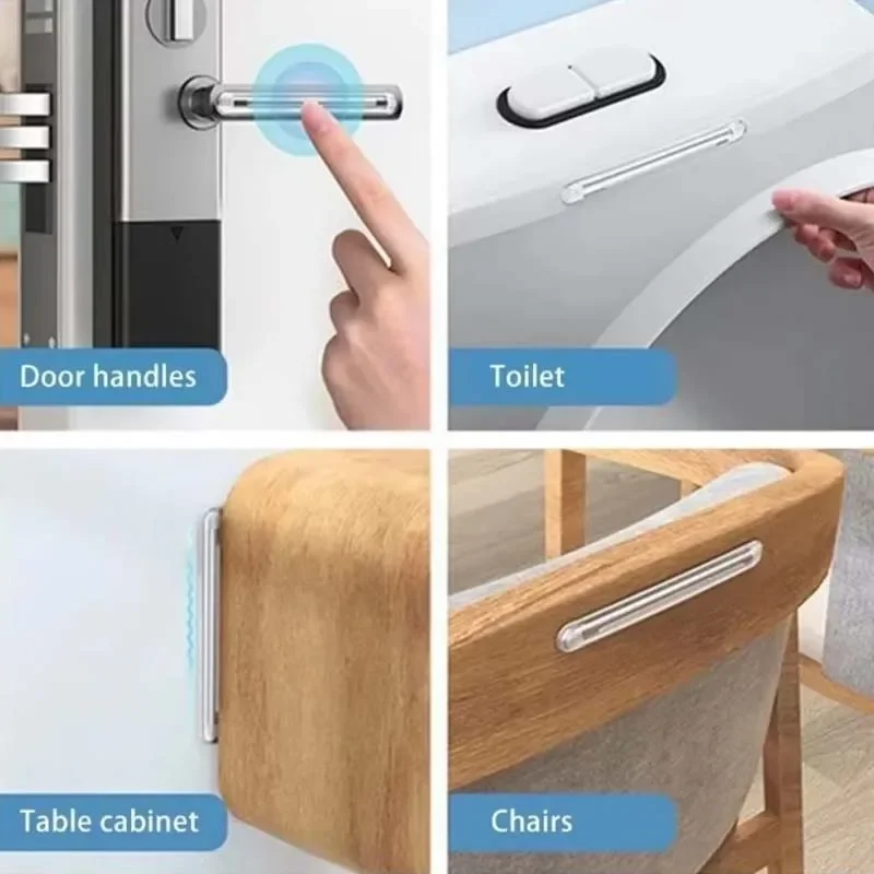Silicone Self Adhesive Furniture Pads Crib Bumper Pads Refrigerator Anti-collision Strip Wall Protector Door Stopper Silencer