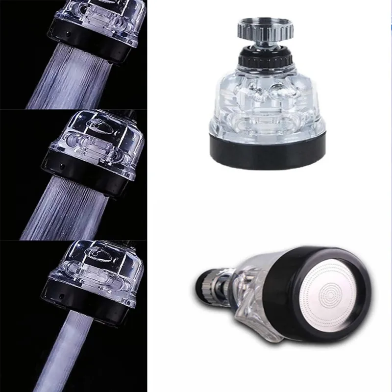 

360 Degree Rotating Nozzle For Mixer Tap 3 Modes Pressurized Splash Kitchen Aerator Water Saving Aerator Bubbler Diffuser Faucet
