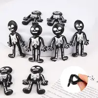 Soft Skeleton Stress Relief Squeeze Toys Safe Halloween Party Favor Ghost Models Decorations for All Kids & Adults Stress Needs - Image 4