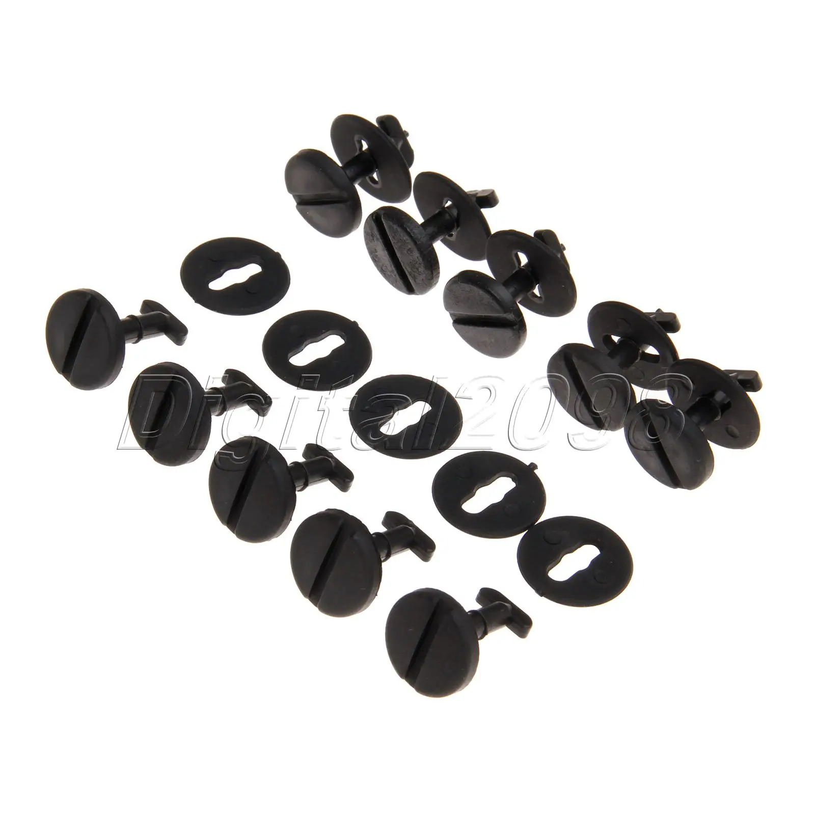 10x Floor Carpet Mat Clips Twist Lock With Washers For BMW E36 E46 3