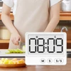 Large Screen Digital Timer Magnetic Timer Large Screen LCD Display Time Manager Kitchen Desktop Baking Timer Kitchen Gadgets 6