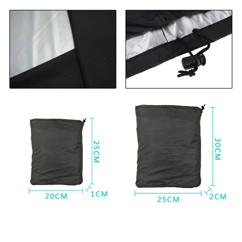 Grill Cover Bbq Canvas Cover Protection Dust Proof Rain Cloth Square Cylindrical Multi-Size