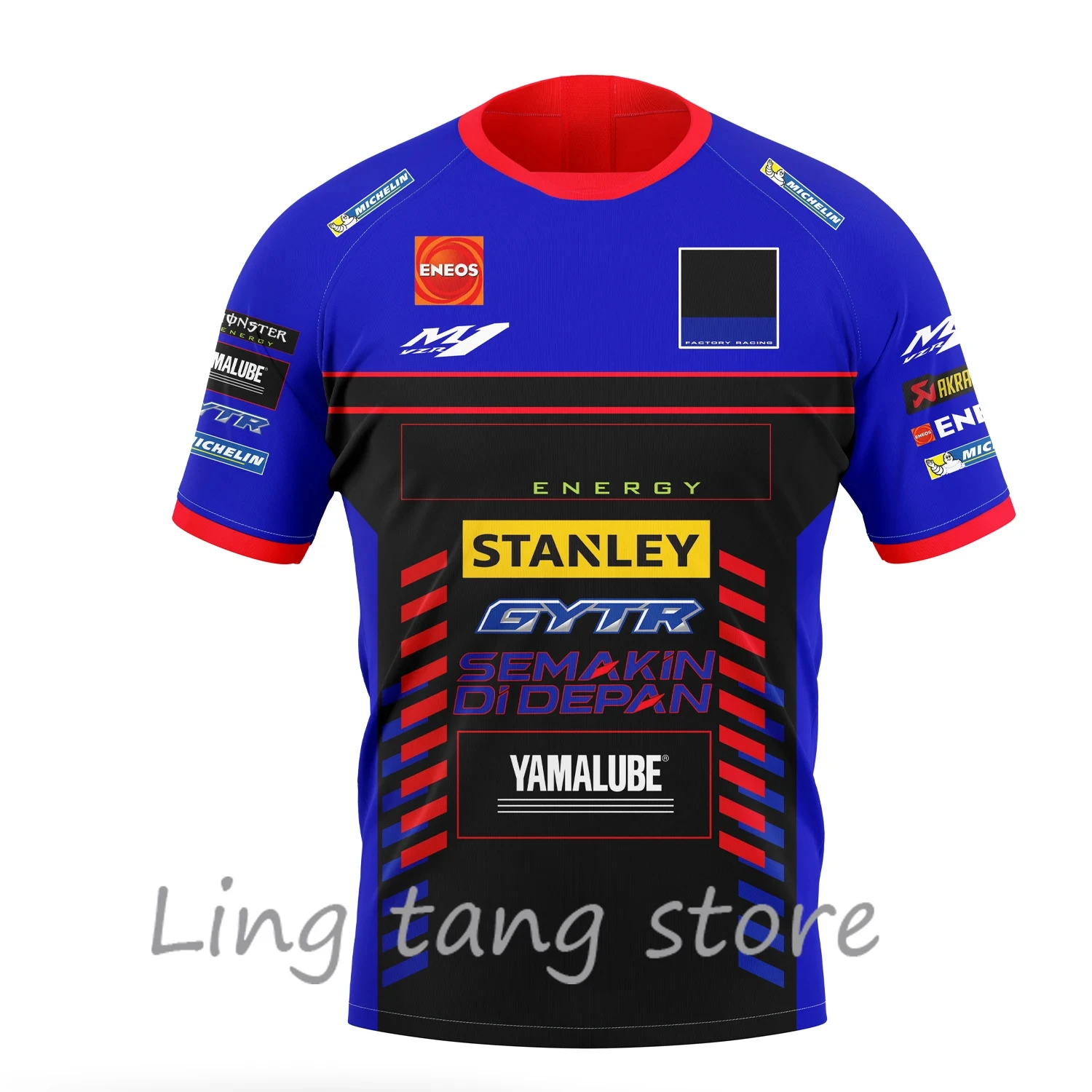 

2023 New Fashion Motorcycle Racing Competition Clothing Outdoor Extreme Sports enthusiast Men's Printed Street T-shirt