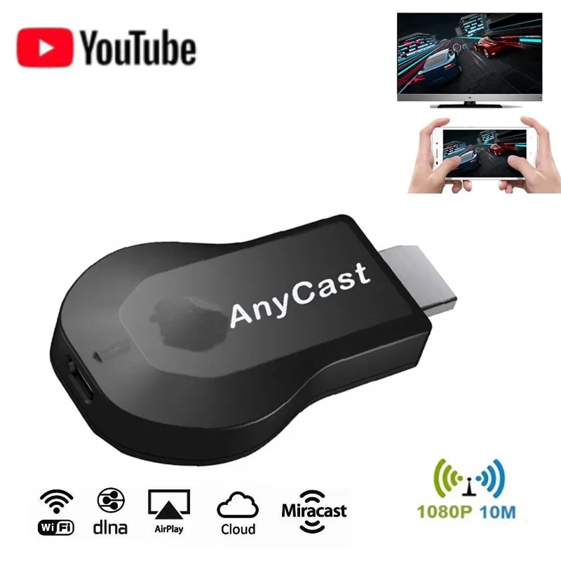 Miracast HD 1080P M2 Plus HDMI-совместимый Wi-Fi ТВ-адаптер AnyCast Монитор приемник для Android ПК |