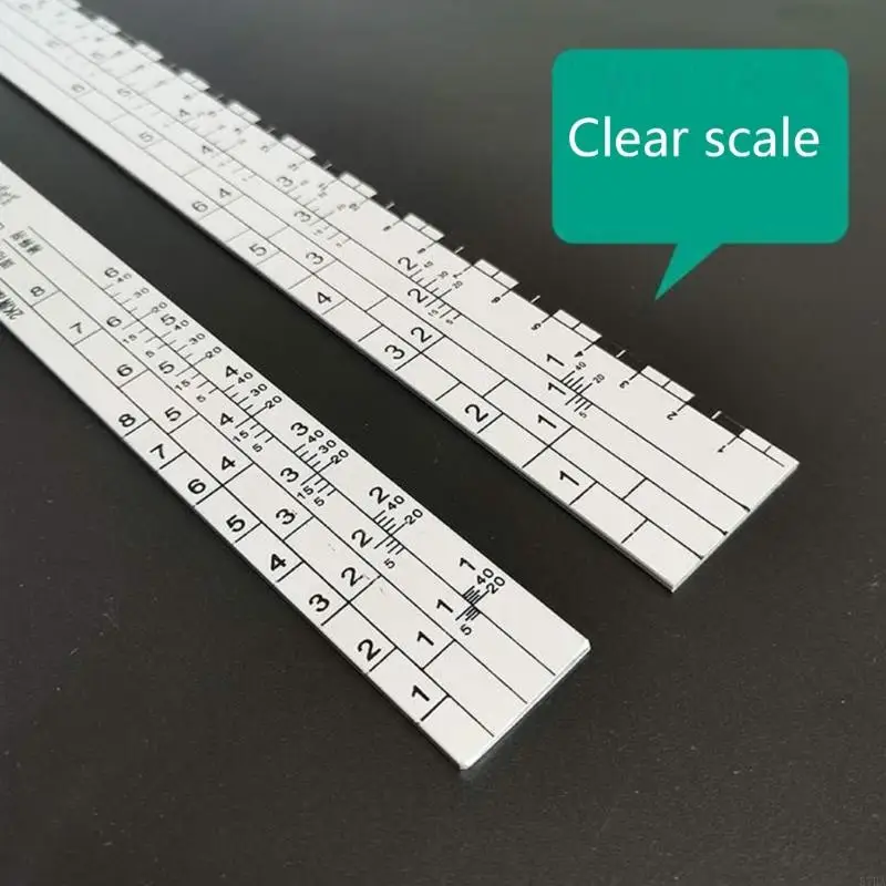 57BA Car Paint Scale Varnish Curing Agent Thin Material Ratio Scale Ruler Stainless
