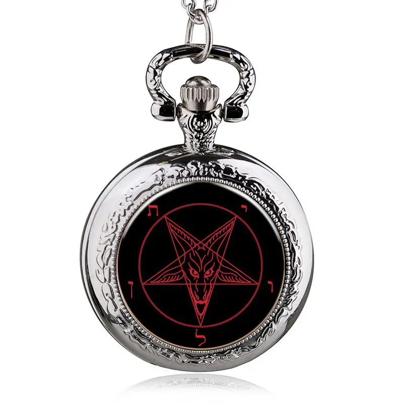 

Creative Pentagram Quartz Pocket Watches Necklace With Chain Mens Women Vintage Fob Watch Best Selling HB097 reloj de bolsillo