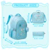 New Bowknot Ribbon Backpack Girls Backpack with Lunch Bag and Pen Bag for Elementary School for Picnic Travel Best Gift 2