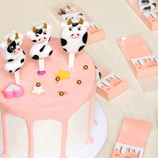 Vache Joyeux Anniversaire Gâteau Topper Ferme D'anniversaire Animal Vache  Gâteau Choix Décoration pour Vache Thème Bébé Douche Enfants Fête  D'anniversaire Décor - AliExpress