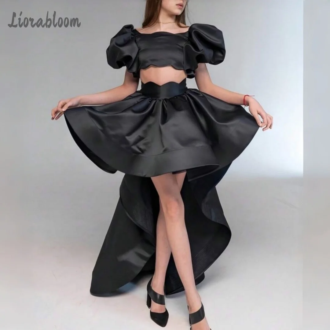 Customized Flower Girl Dress Two-Piece Gown Puff Sleeves Waist-Hugging Party Dress Wedding Party Attire свадебное платье