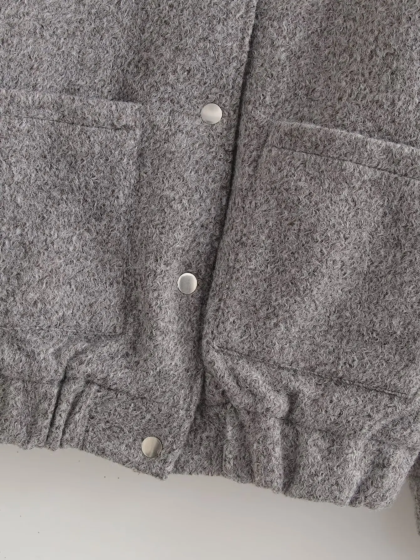 Bomber Jackets Women Coat Gray Long Sleeve Tops Solid Casual Loose Outwear Chaquetas Femme 2024 inszart Elegant Streetwear Coat