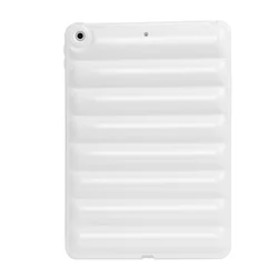 Premium Soft Down Jacket TPU Case for iPad - Enhanced Protection and Style (Cream White)