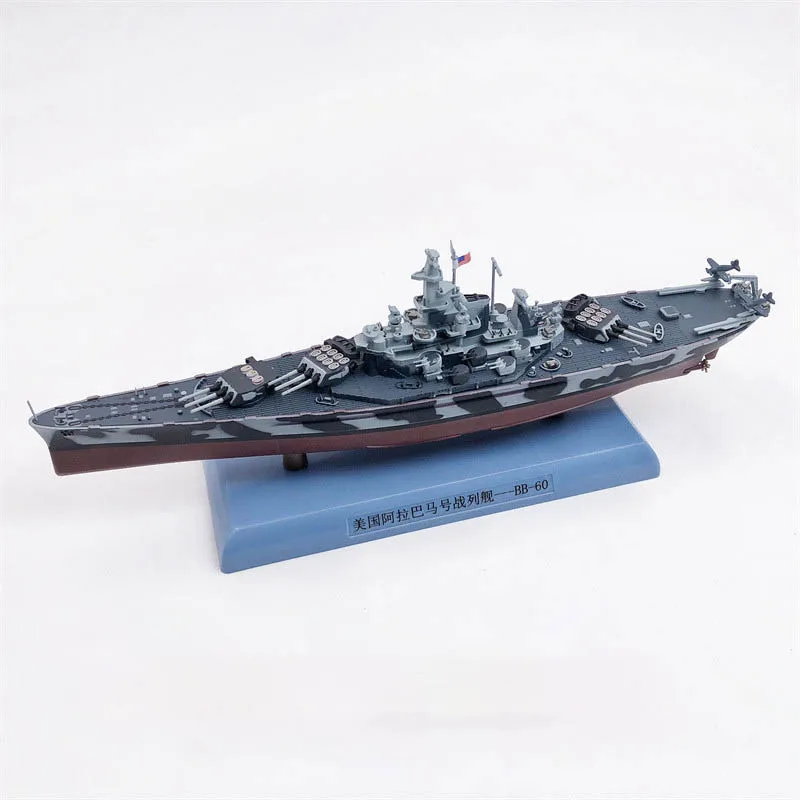 

Diecast 1:1000 Scale US Alabama BB-60 Battleship World War II Warship Model Alloy Ornaments Collection Souvenir Display