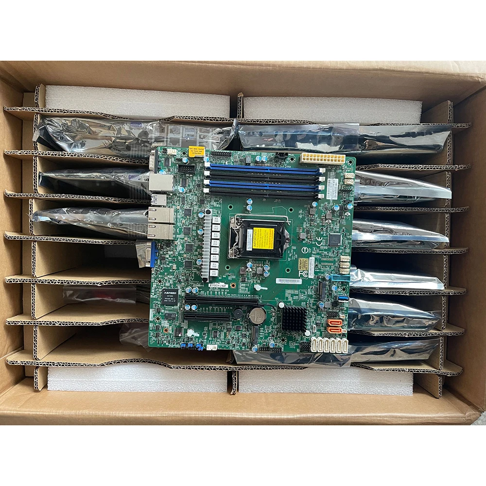 Server Motherboard For Supermicro X11SCH-LN4F C236 1151 DDR4 M-ATX IPMI M.2 TPM SATA*8 C246 Good Quality 5 Server Motherboard For Supermicro X11SCH-LN4F C236 1151 DDR4 M-ATX IPMI M.2 TPM SATA*8 C246 Good Quality - Image 3
