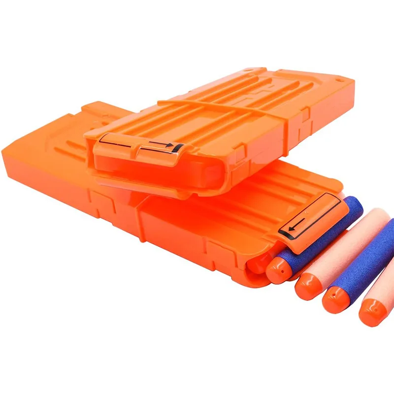 FRENSIT Bullet Clips 4er-Pack 12 Darts Schnelllade-Clips Magazin-Clips für Nerf N-Strike Elite Blaster (Orange) – Detail 2