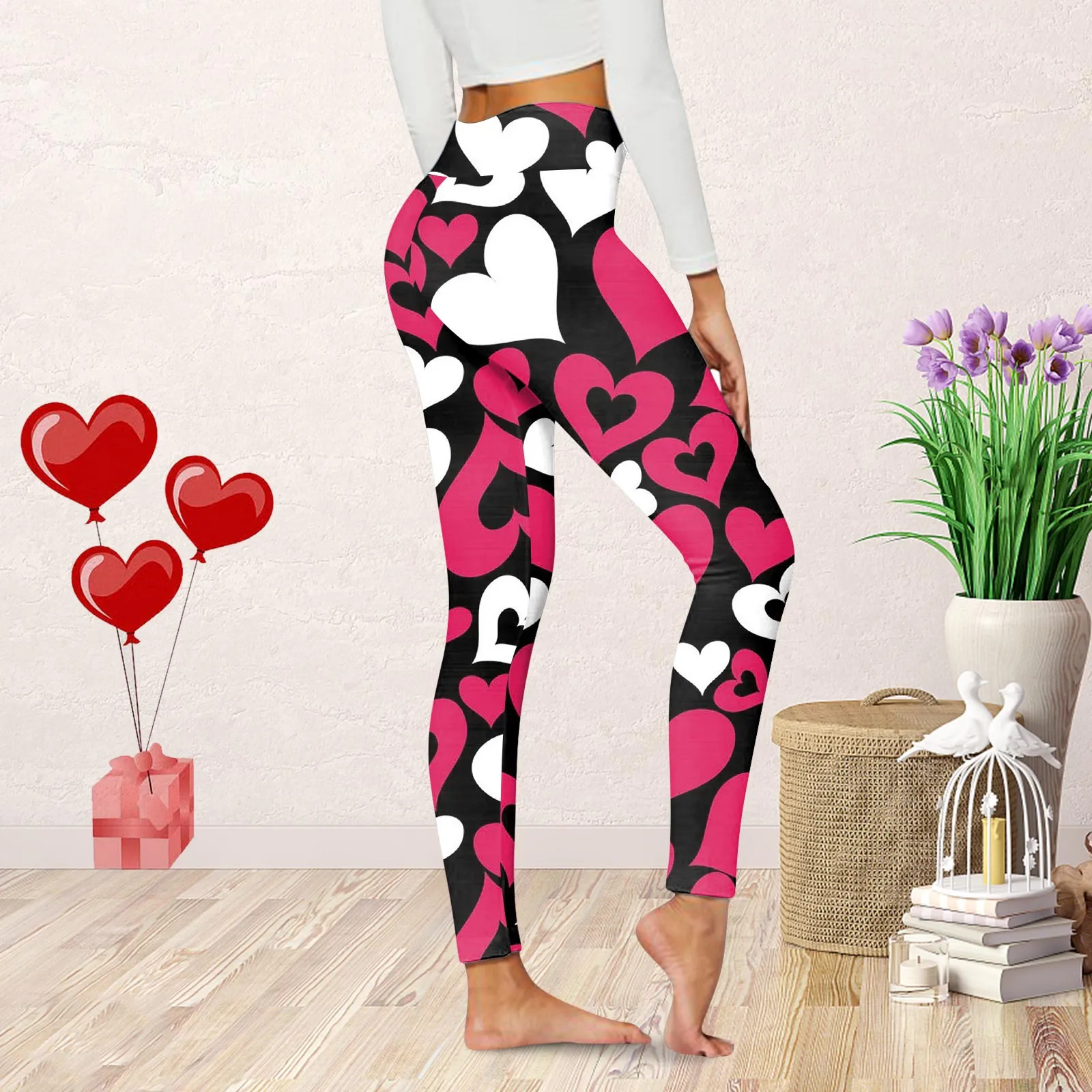 Women Yoga Leggings Valentine Day Printing Casual Comfortable Home Leggings  Soft Shorts Womens Winter Pants Casual - AliExpress