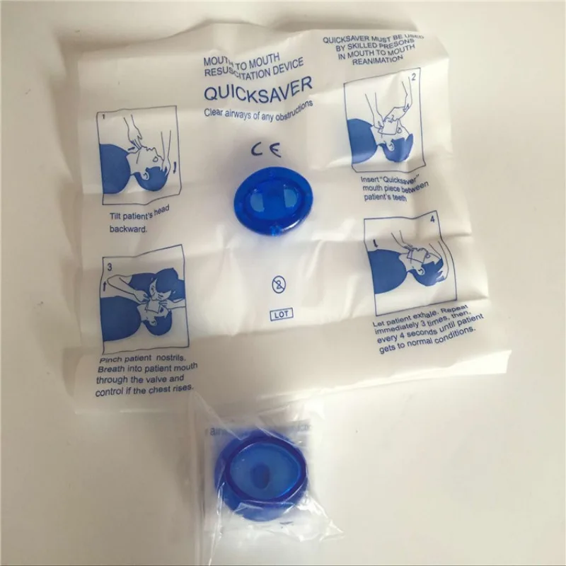 Disposable First Aid Breathing Respirator Mouth to Mouth CPR Face Shield Artificial Respiration Breathing Mask Rescue Tools