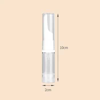5ml Clear Airless Vacuum Pump Bottle Cosmetic Eye Cream Travel Size Dispenser Refillable Containers Shampoo Toiletries - Thumbnail 6