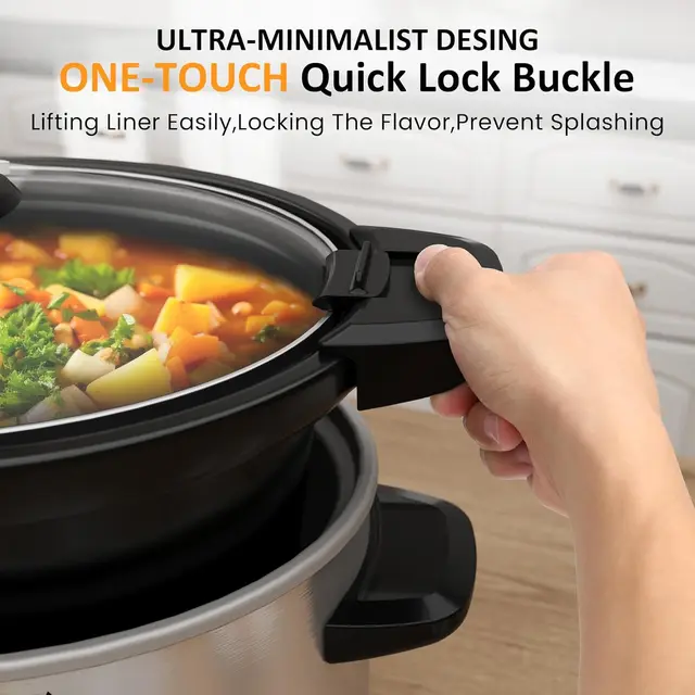 4 Quart Programmable Slow Cooker 6