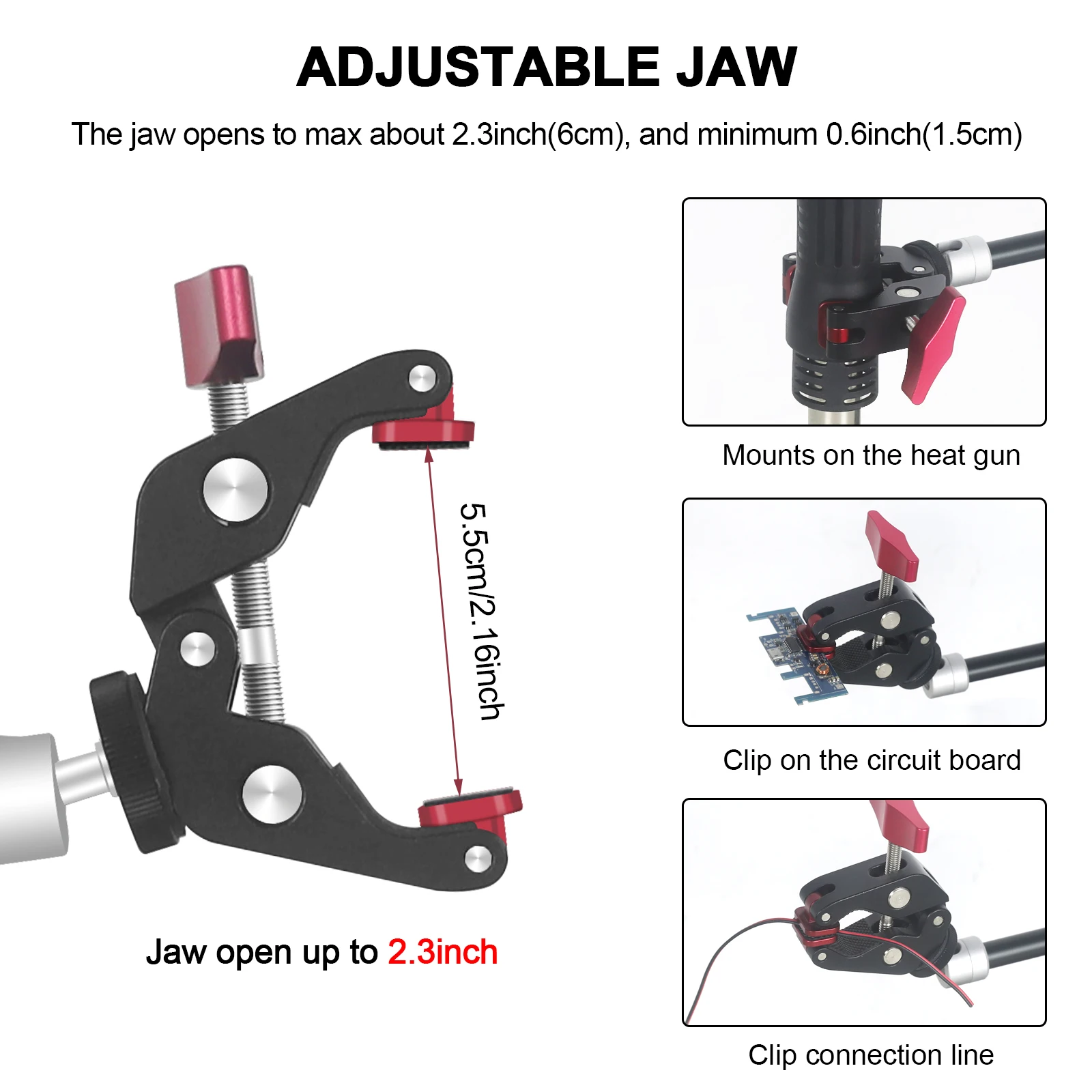 Bracket Rework Pcb Soldering Tool Holder Hot Air Gun Holder With Flexible Brackets ...