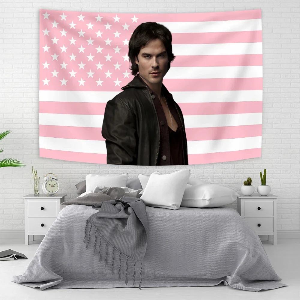 HOT Wall Tapestry Ian Somerhalder Tapestry Ian Somerhalder