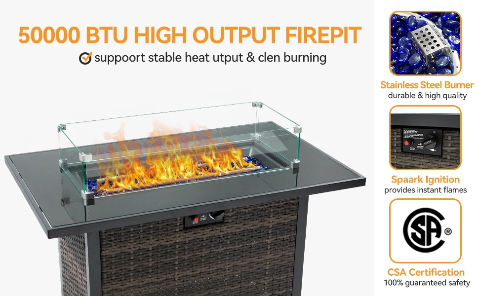 Propane Fire Pit Table