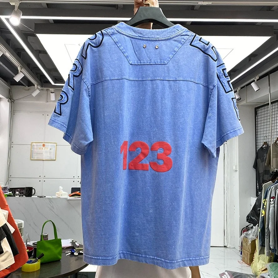 

Patchwork Tie Dye Vintage RRR123 T Shirt Men Women Best Quality Heavy Fabric Tee Oversized Tops Harajuku RRR 123 Anime Clothes