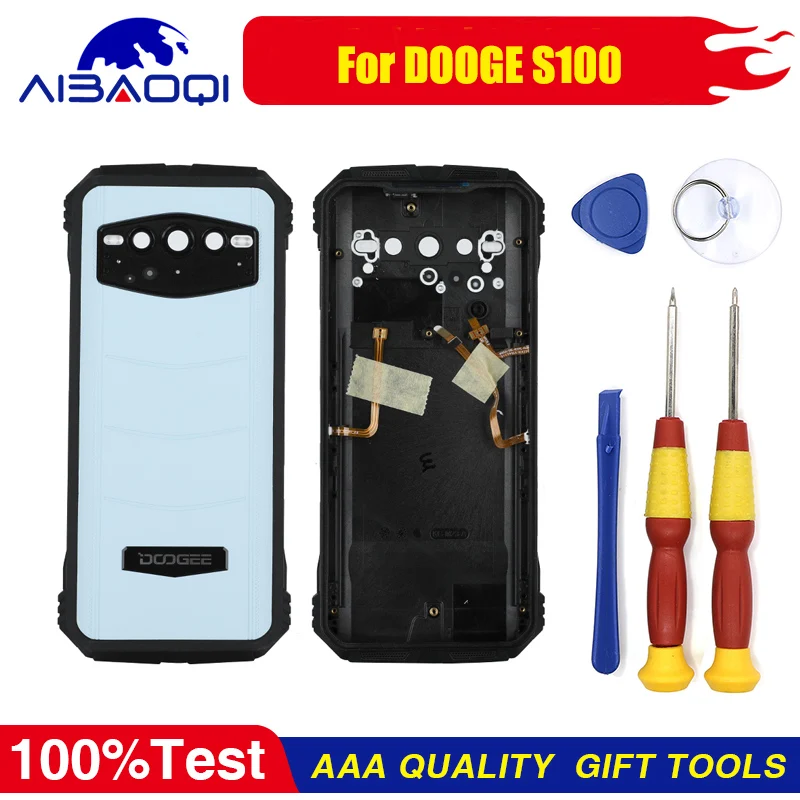 XUNQIYI DOOGEE S100 S100 Pro 전화 뒷면 커버 완벽한 교체 부품 용 100% 새 보호 배터리 케이스