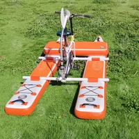 Vélo gonflable portatif de bateau de pédale pour l'équipement de loisirs d'exercice d'amusement d'eau d'été pour le parc aquatique d'équitation en plein air résidentiel 4