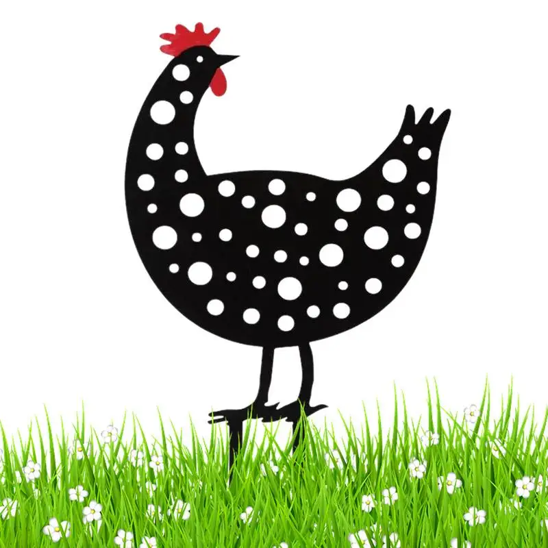 

1 шт. Пасхальная куриная курица на Пасху, украшения для садоводства, двор, искусство на открытом воздухе, садовый задний двор, большая курица