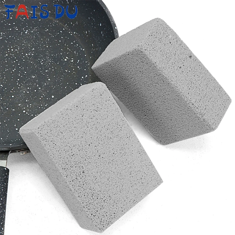 FAIS DU BBQ Grill Cleaning Brush Brick Block Barbecue Cleaning Stone Pumice Brick For Barbecue Rack Outdoor Kitchen Tools 1-4pcs