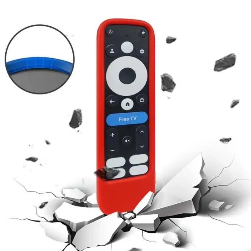 Onn Tv Remote Remote Case Cover For Onn Google TV 4K Pro 2024, Case With Lanyard, Silicone Cover Protector Shockproof Anti-Slip Remote Skin Sleeve (Black Onn Plus