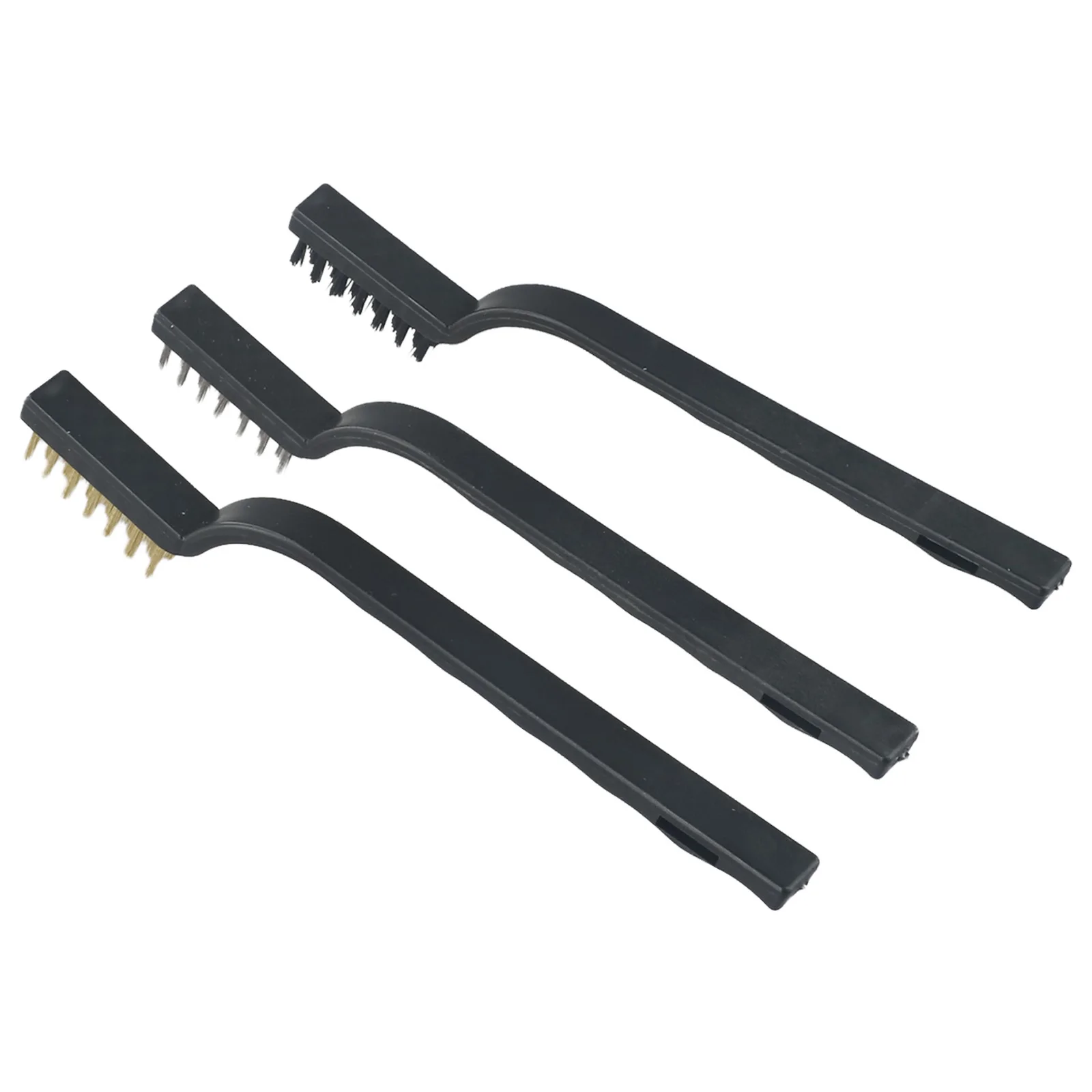 

Brand New High Quality Wire Brush Cleaning Black Toothbrush Wire Rust 1pcs7 Inch Home Industrial Plastic Handle