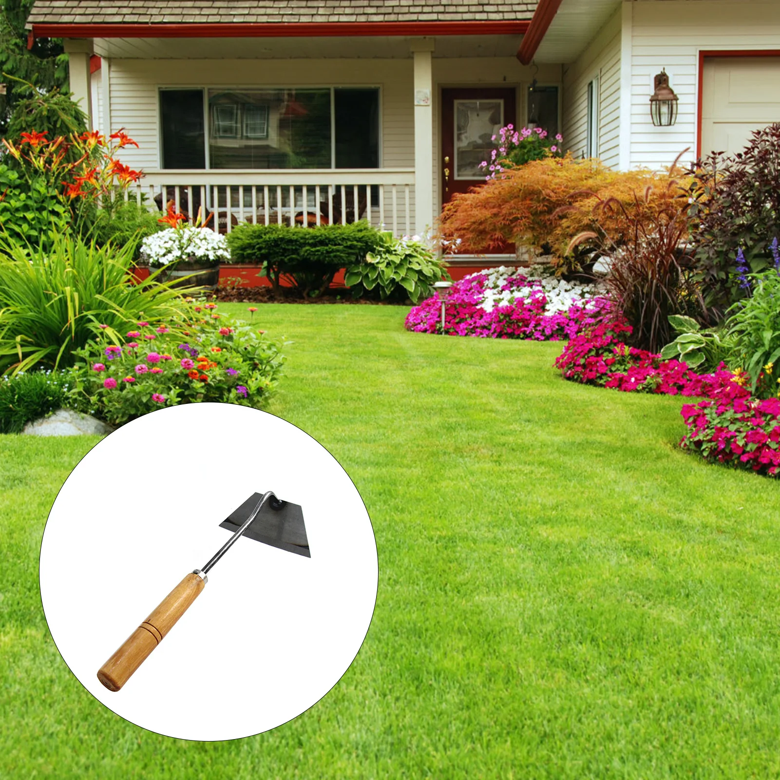 Carbon Steel Weeding Hoe Handheld Garden Weeding Rake Suit for Planting Vegetable Farm Agriculture Tool Gardening Plant Supplies 6