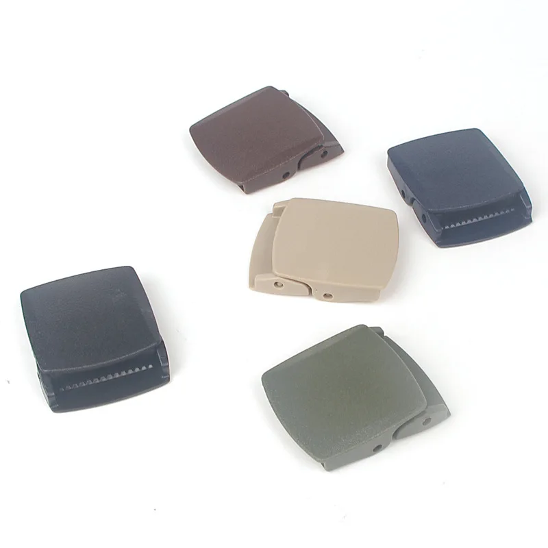 

New Men and Women 3.8cm Non-metallic Canvas Tactical Belt Buckle with Non-magnetic Nylon Belt Buckle Plastic Waist Fittings