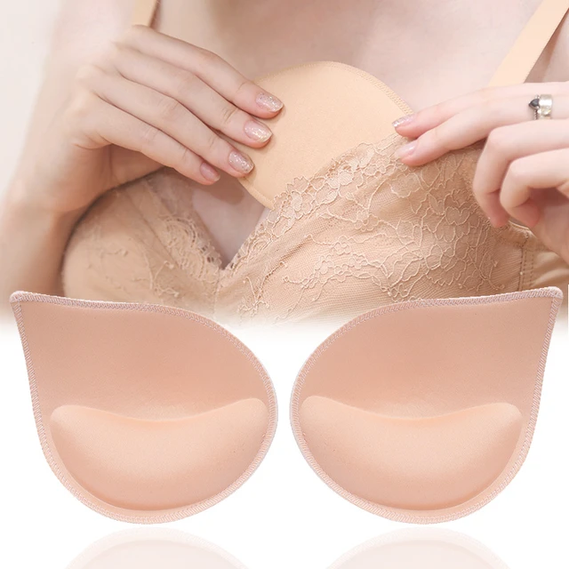 1Pair 3D Push Up Bra Pads Inserts Women Underwear Small Breast Lift  Breathable Sponge Padded Bra Pad Lining Swimsuit Bra Insert - AliExpress