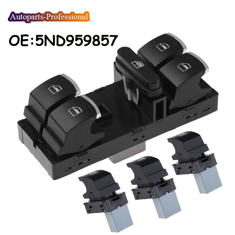 6pcs Bouton Lève-Vitre Électrique Golf Jetta Passat Tiguan Touran CC  5ND959857