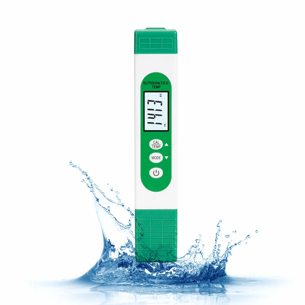 

Digital TDS Meter 5 in 1 TDS EC SALT S.G TEMP Water Quality Tester Marine Aquarium Salinity Meter for Aquarium Swimming Pool