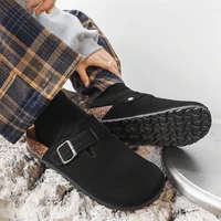 2025 Men Mules Shoe with Arch Support Unisex Classic Beach Birkenstok Mens Shoes Men's Suede Sandals Retro Cork Clogs - Image 6