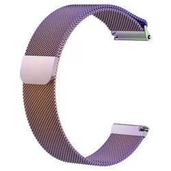 Milanese 22mm Metal Magnetic Wristband Bracelet Accessory for 22MM (Colorful)